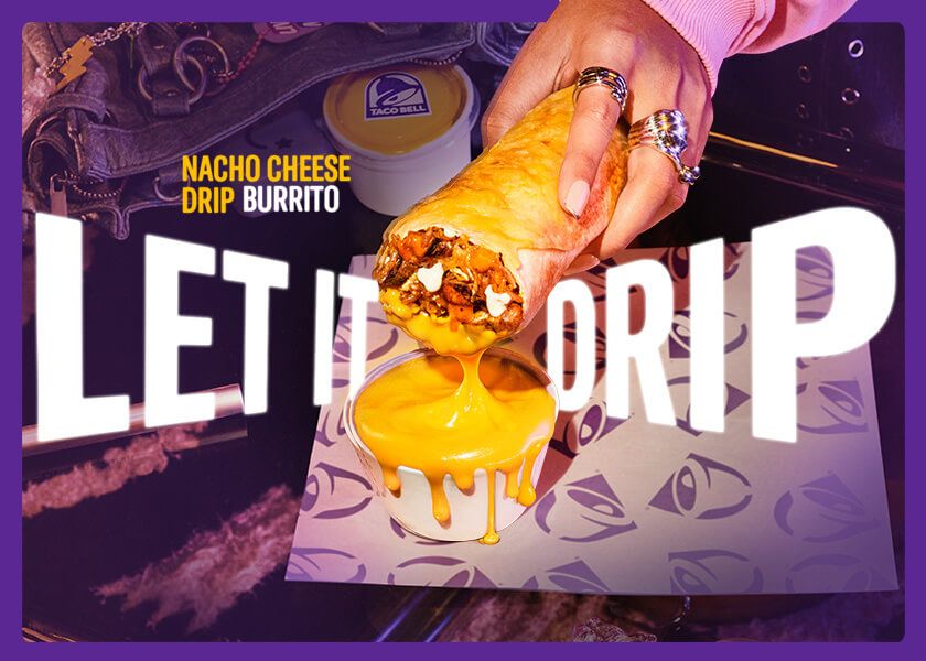 Nacho Cheese Drip Burrito